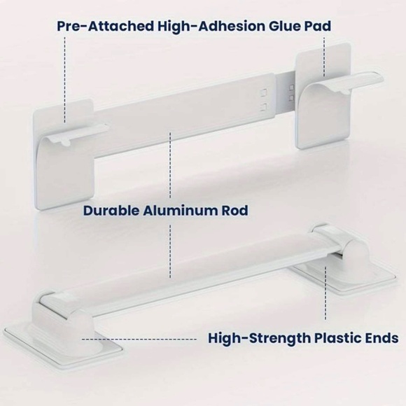 RV Shower Corner Storage Bars 3 NIP - Picture 2 of 7